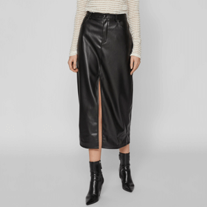 Vila Sina High Waisted Midi Skirt